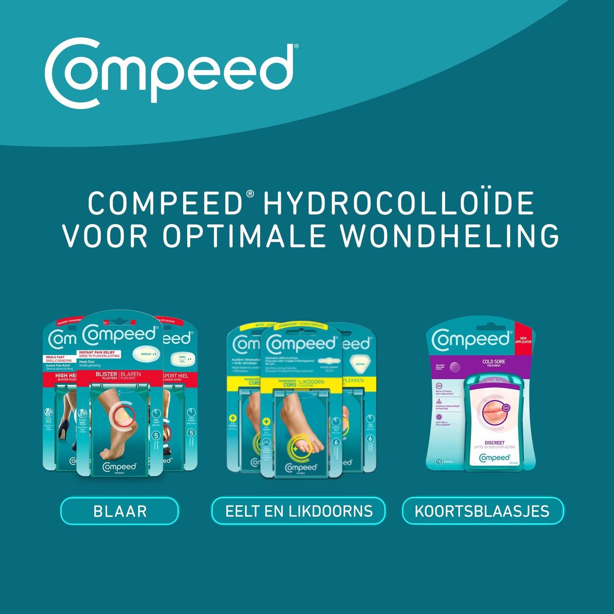 COMPEED® Likdoornspleisters Hydraterende (6st).De pleister beschermt tegen  wrijving en... | bol