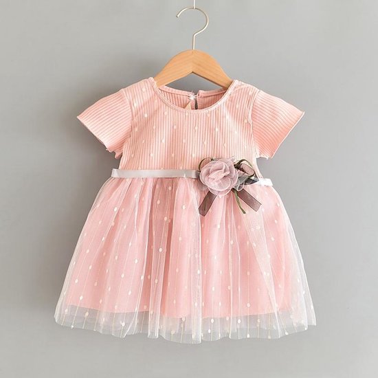 Laster Productie Overeenkomend Baby feestjurk roze maat 68 | bol.com