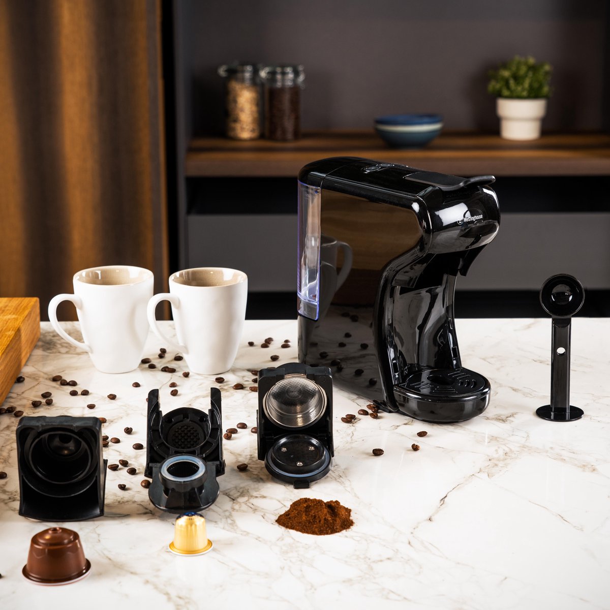 Nespresso Pixie De'Longhi Espressomachine EN124.S - Koffiecupmachine