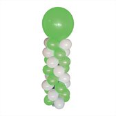 Balloon Tower Kit, compleet pakket met basiskleur wit en accentkleur lichtgroen