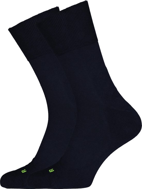 FALKE Run anatomische pluche zool katoen sokken unisex blauw - Maat 44-45 |  bol