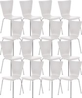 CLP Aaron Set van 16 Bezoekersstoel wit