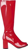 Boland Laklaarzen Retro Dames Vinyl Rood Maat 38