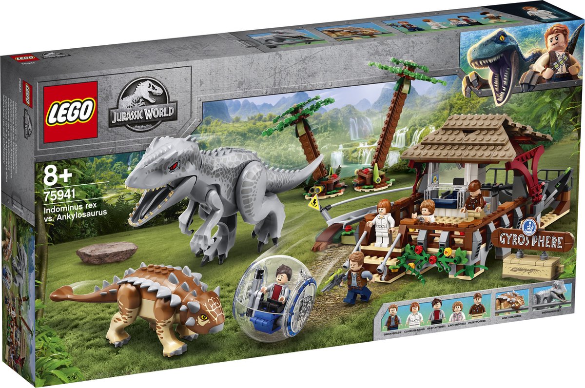 hoofdstad revolutie Leugen LEGO Jurassic Park Indominus Rex vs. Ankylosaurus -75941 | bol.com
