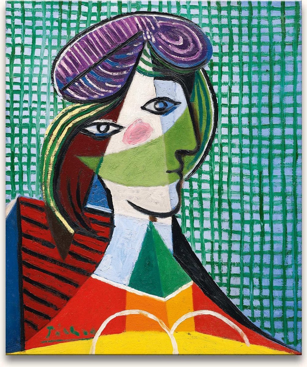 Handgeschilderd olieverfschilderij - olieverf op canvas - Pablo Picasso 'Vrouw naast het Raam'