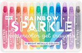 Ooly - Rainbow Sparkle Watercolor Gel Crayons - Set of 12