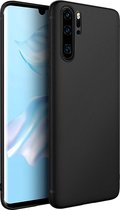Hoesje Geschikt voor: Huawei P30 Pro - Silicone - Zwart