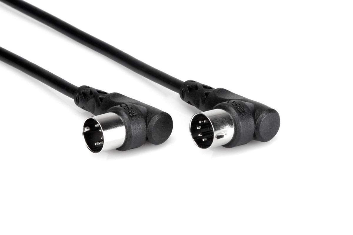 Hosa MID-310RR r-ang. MIDI Cable r-ang. 5-pin DIN to s. 10ft
