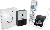 GEEMARC AmpliDECT 595 ULE Doorbell draadloze telefoon voor SLECHTHORENDEN en SLECHTZIENDEN - 50 dB GELUIDSVERSTERKING - Extra Bel - Deurintrercom - Beantwoorder