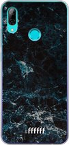 Huawei P Smart (2019) Hoesje Transparant TPU Case - Dark Blue Marble #ffffff