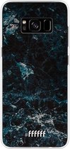 Samsung Galaxy S8 Plus Hoesje Transparant TPU Case - Dark Blue Marble #ffffff