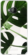 HTC U Play Hoesje Transparant TPU Case - Tropical Plants #ffffff