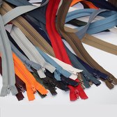 Lot Nylon 80cm Jasritsen *** YKK *** hoge kwaliteit - Open Einde - Mixkleuren - 13 st