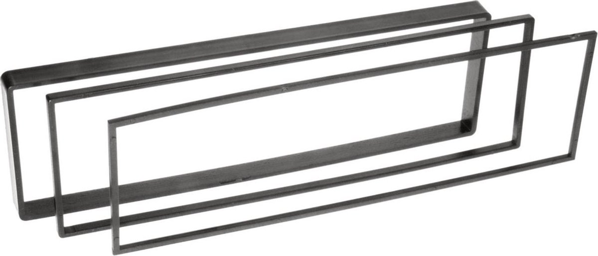 1-DIN Paneel geschikt voor Citroën C2/ C3/ C4/ C6/ Jumper/ Jumpy - Peugeot 307/ 1007 Kleur: Zwart