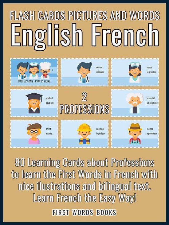 First Words In French (English French) 2 - 2 - Professions - ... - cover