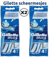 Gillette Blue 3 - Simple - 8 stuks - Scheermesjes - Top Kwaliteit