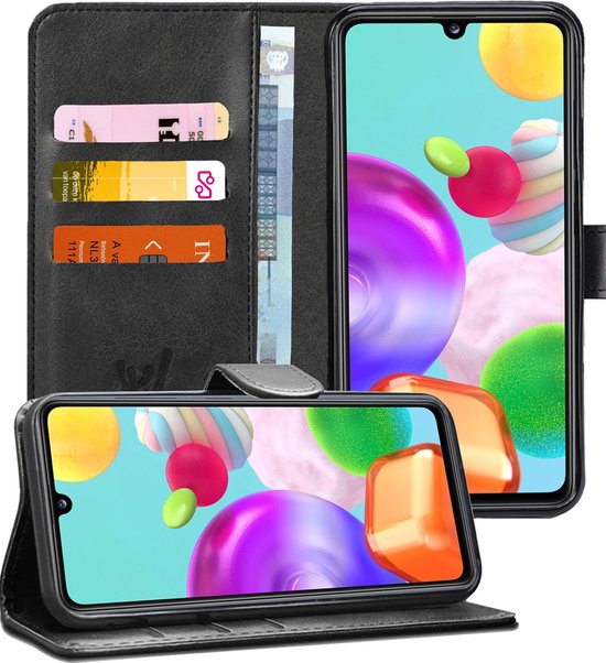 Samsung Galaxy A41 Hoesje - Book Case Leer Wallet Cover Portemonnee  Pasjeshouder Hoes... | bol