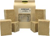 Aleppo zeep - olijf en 30 % laurier - Savon d'Alep - 6 blokken - +/- 1,2 kg