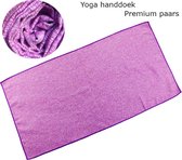 Yoga handdoek | 183 x 80 cm | Sneldrogende yoga handdoek voor yoga en fitness | Thuis Yoga | Thuis sporten | Thuis fitness | Premium paars
