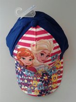 Frozen cap/pet blauw gebloemd maat 52