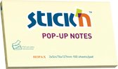 Stick'n Z-note sticky notes - navullingen - 76x127mm, pastel geel, 100 memoblaadjes