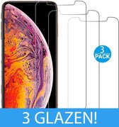 Apple iPhone 6/6S/7/8/SE (2020) - Transparant Glas Screenprotector - 3 pack