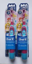 2 stuks Oral-B Stages Power Kids elektrische tandenborstel op batterijen met Disney Princess - DUO pack