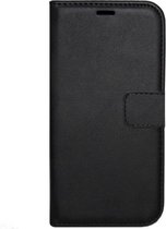 ADEL Kunstleren Book Case Pasjes Hoesje Geschikt voor Samsung Galaxy S6 Edge Plus - Zwart