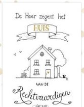 Poster A4 Christelijk - De Heer zegent het huis