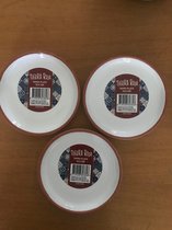 Tierra Roja Aardewerk set van 3 tapasbord Wit