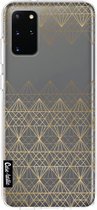 Casetastic Samsung Galaxy S20 Plus 4G/5G Hoesje - Softcover Hoesje met Design - Golden Diamonds Print