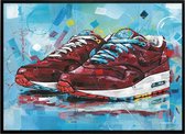 JosHOppe Poster - Nike Air Max Parra Cherrywood - 51 X 71 Cm - Multicolor