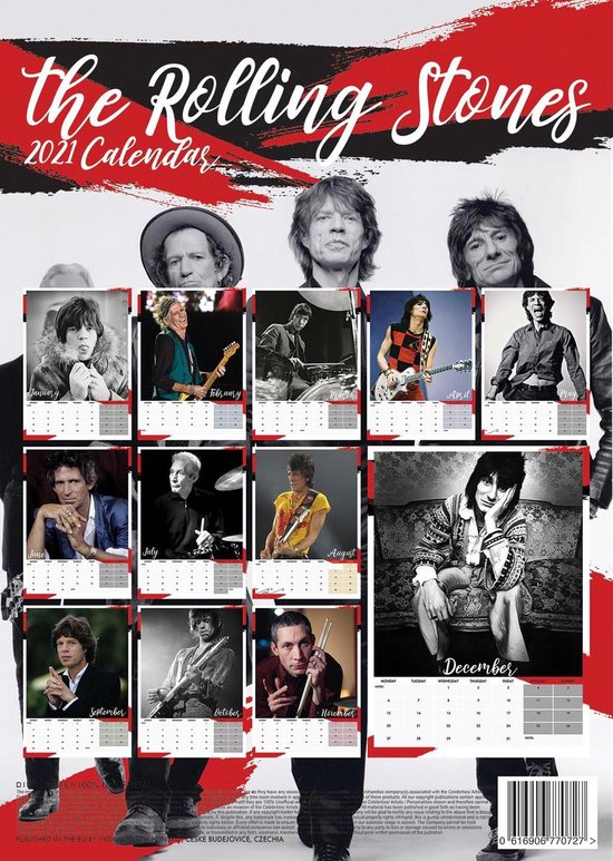 Rolling Stones Kalender 2021 A3