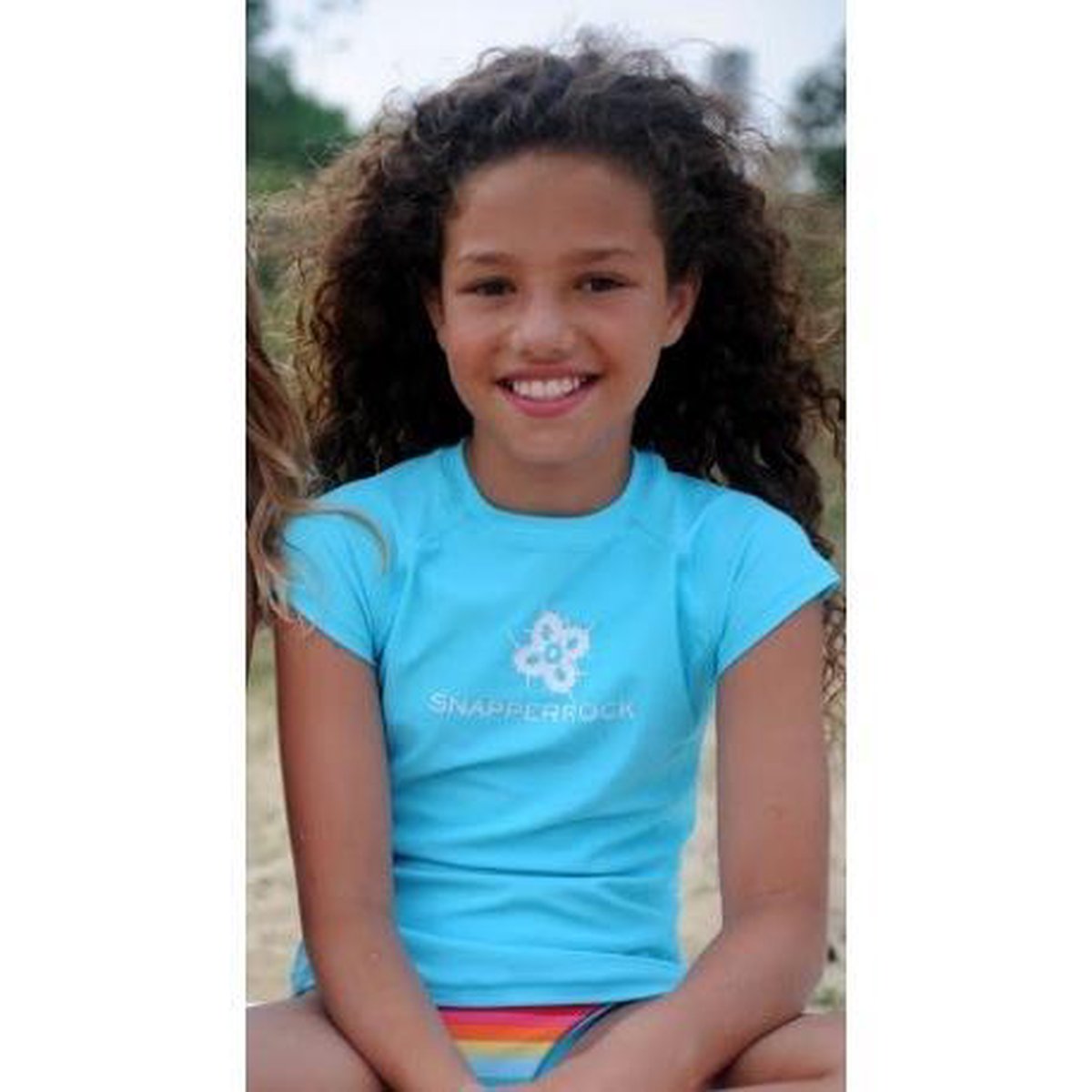 Snapper Rock UV - werend Zwemshirt Kinderen korte mouwen - Blauw — afbeelding 2