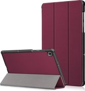 Tablet hoes geschikt voor Lenovo Tab M10 Plus (2de generatie) - Tri-Fold Book Case - 10.3 inch (TB-X606) - Donker Rood