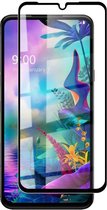 LG V50s ThinQ - Full Cover Screenprotector - Gehard Glas - Zwart