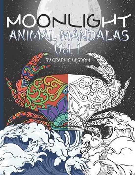 Moonlight animal mandalas - cover