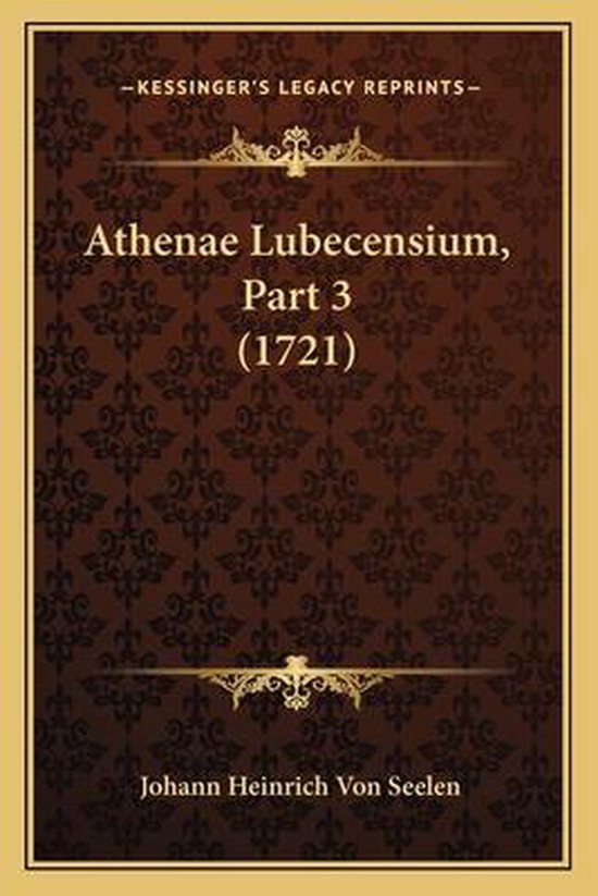Foto: Athenae lubecensium part 3 1721 
