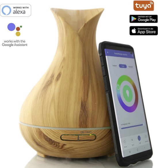 Smart Aroma Diffuser Wifi Luchtbevochtiger Essentiële Olie Aromatherapie App