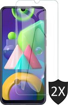 Screenprotector geschikt voor Samsung M21 - Screen Protector Glas - 2 Stuks