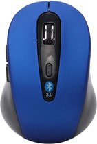 Bluetooth 3.0 Draadloze Optische Muis Blauw geschikt voor o.a. Laptop & Computer