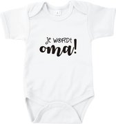 Je wordt oma! | Korte mouw 74/80 wit