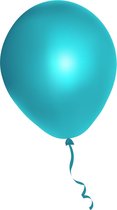 500 stuks blauwe ballonnen - decoratie - latex - helium - feest - blauw - ballon