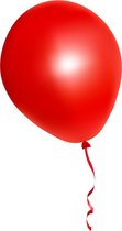 500 stuks rode ballonnen - decoratie - latex - helium - feest - rood - ballon