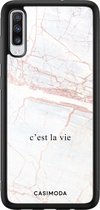 Samsung A70 hoesje - C'est la vie | Samsung Galaxy A70 case | Hardcase backcover zwart