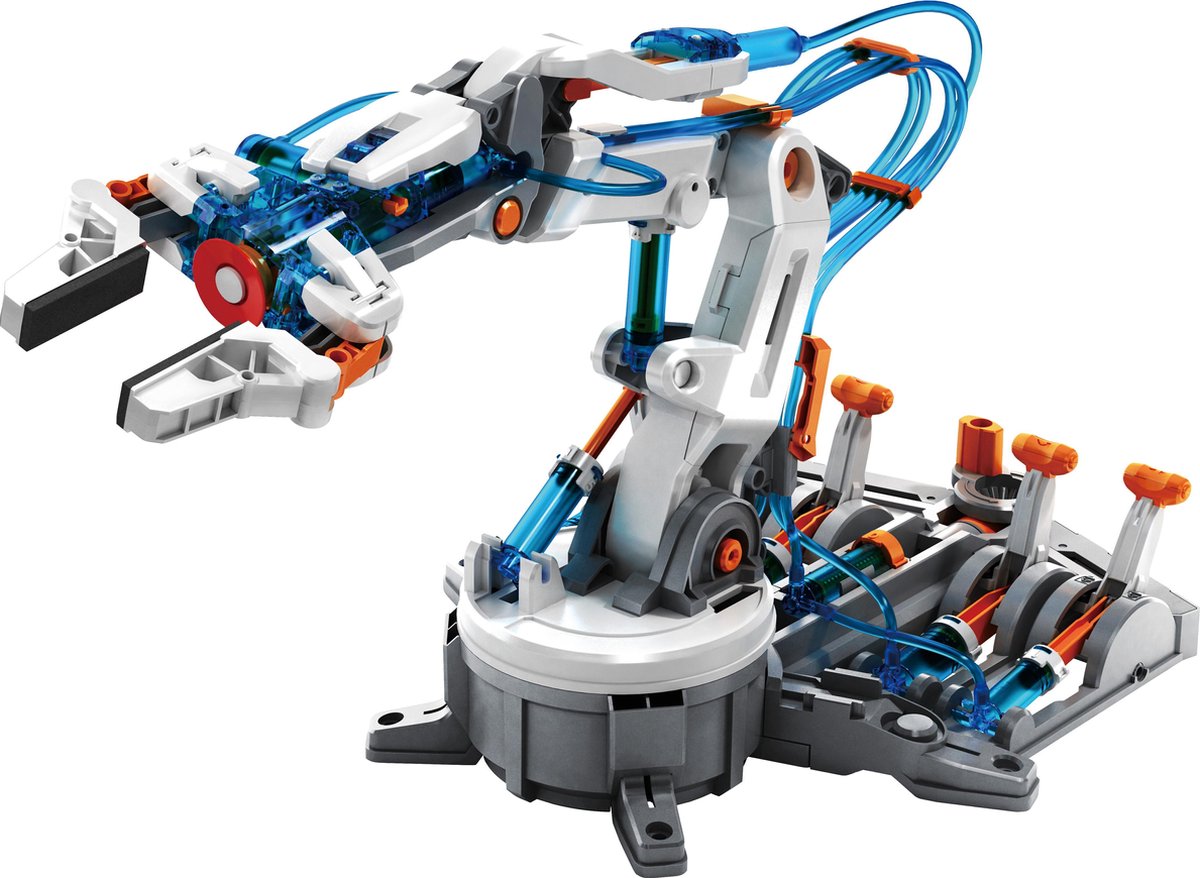POWERPlus Octopus Water Hydraulische Robot Arm Hydrauliek Speelgoed| Educatief Speelgoed - Experimenteerset | Bouwpakket Robotarm | STEM speelgoed