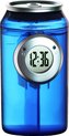 H2O Power Can Shape Clock Klok op Water Energie in Blikvorm | LCD klok met unieke waterbatterij | kleur blauw