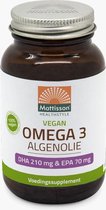 Algenolie Vegan Omega-3 DHA 210 mg & EPA 70 mg - Flesje met 60 capsules