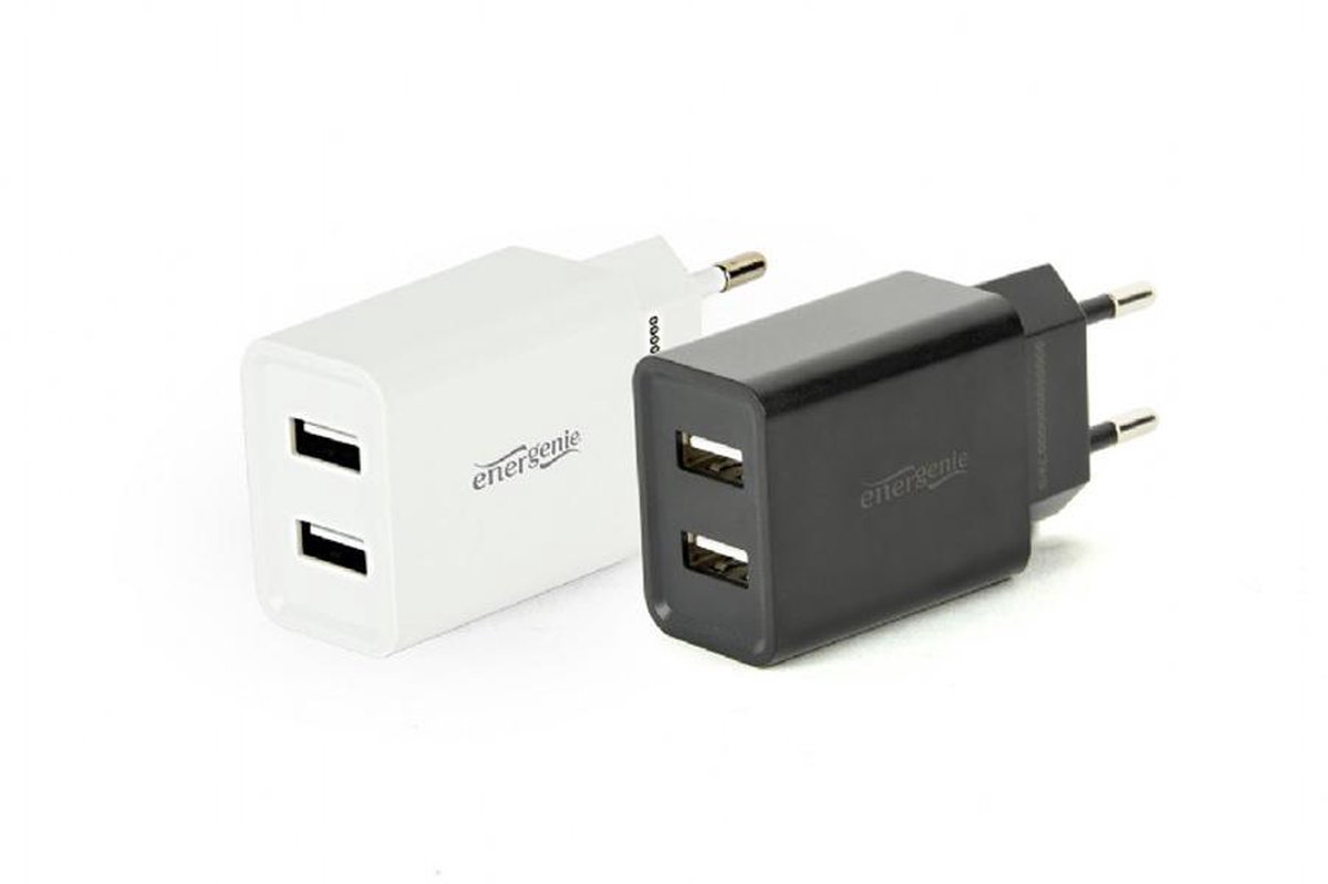 Universele USB-lader met 2 poorten, 2,1 A