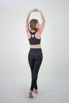 Sportlegging-Yoga -Legging Fitness-High Waist-Legging-Gym Sports Wear-Yoga Legging - Zwart - Extra Small